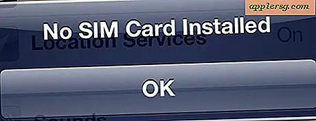 Fix "No SIM Card Installed" Fejl på iPhone 4S ved at installere iOS 5.0.1 Build 9A406