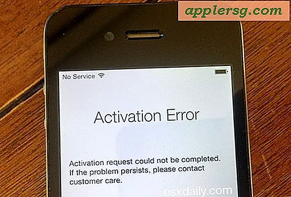Correction d'une "erreur d'activation" après un iPhone Reset / Restore