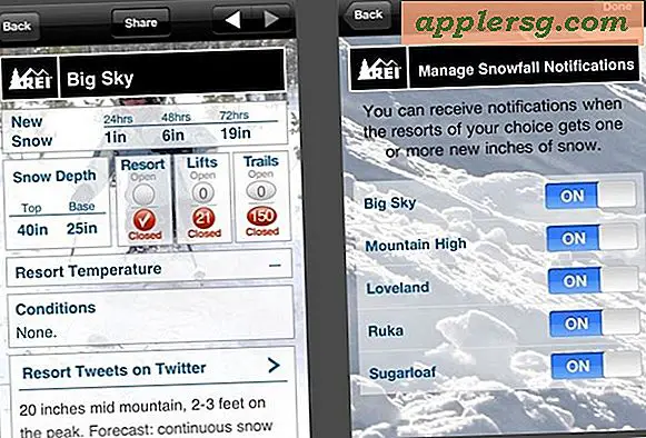 Få Ski & Sne Condition rapporter med en iPhone app