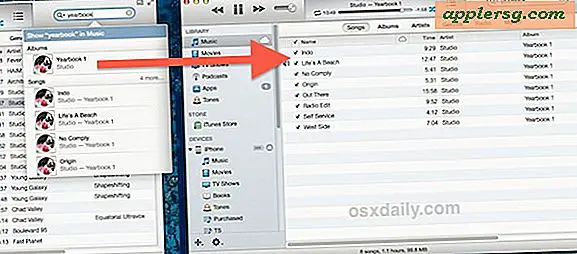 ITunes 11 में क्लासिक आईट्यून्स खोज सूची शैली वापस प्राप्त करें