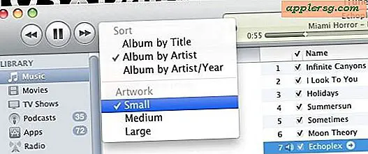 Skift iTunes 10-albumets kunststørrelse