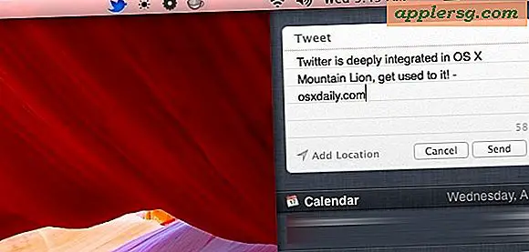 Hoe Twitter Integratie in te schakelen en te gebruiken in Mac OS X