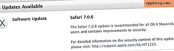 Safari 7.0.6 et Safari 6.1.6 avec les mises à jour de sécurité publiées pour Mac