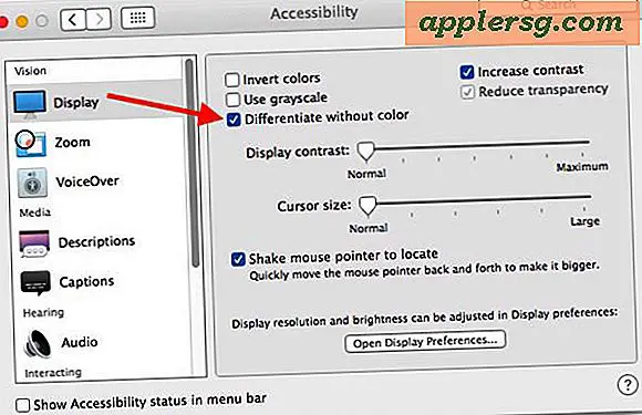 Mac'en "Differentier uden farve" Tilgængelighedsindstilling forklaret