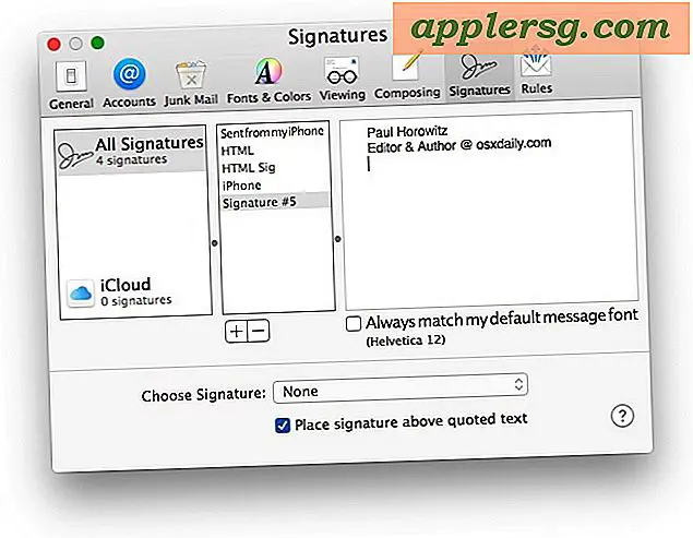 mac signatures for email