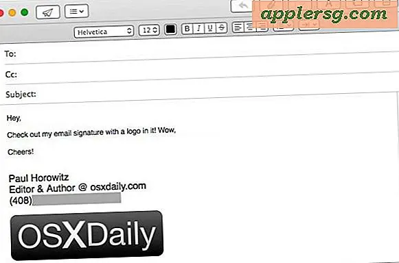 Sådan tilføjes et billede til e-mail-signatur i Mail for Mac