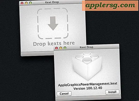 Installer KEXT-filer nemt med Kext Drop