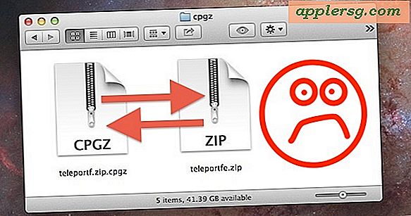 Come aprire un file zip che si trasforma in un CPGZ