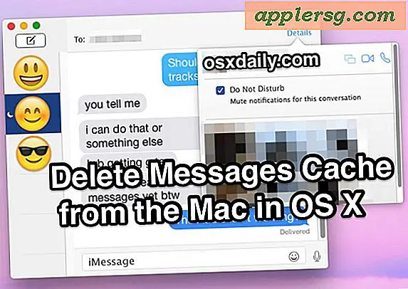 Tøm iMessage Chat History i Mac OS X