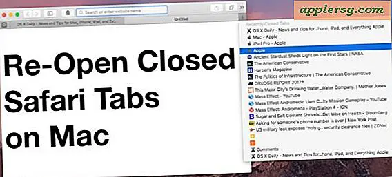 Sådan genåbner du nyligt lukkede faner i Safari til Mac på den nemme måde