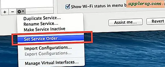 Stel Prioriteit netwerkverbinding in Mac OS X in