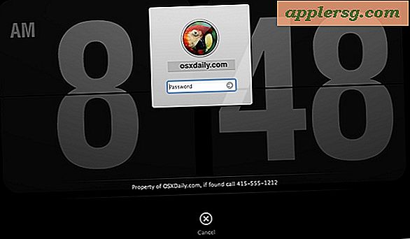 Voeg een bericht toe aan het scherm Inloggen en Vergrendelen in Mac OS X