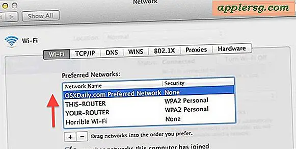 मैक ओएस एक्स में वायरलेस नेटवर्क को प्राथमिकता दें