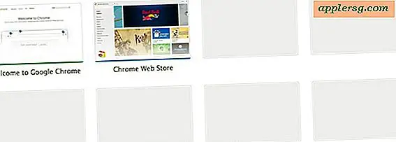 Rimuovi Chrome "Most Visited" Web Miniature