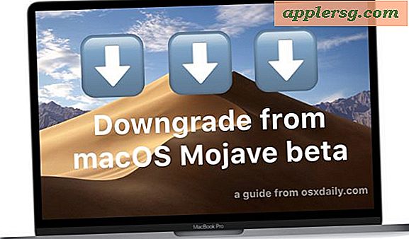 Sådan nedgraderes MacOS Mojave Beta til en tidligere MacOS