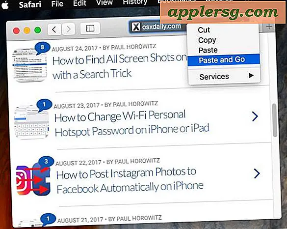 Utilisez Coller et aller pour accélérer la navigation Web Safari sur Mac