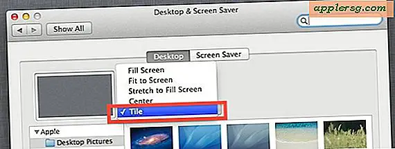 Sådan tegner du desktop baggrundsbaggrund i Mac OS X