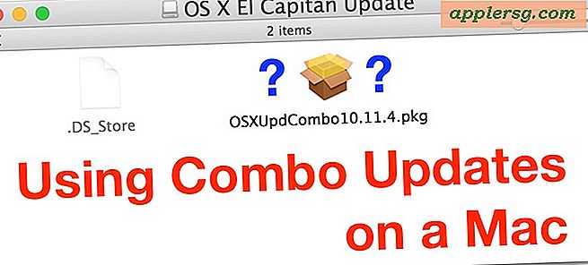 Sådan bruger du en kombinationsopdatering til at installere Mac OS X-opdateringer