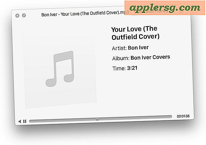 Afspil musikfiler i Quick Look fra hvor som helst i Mac OS X
