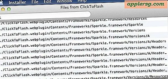 Mostra quali file devono essere installati e dove i file andranno in Mac OS X.