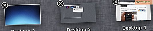 Sluit Desktopruimten snel in Mission Control voor Mac OS X.
