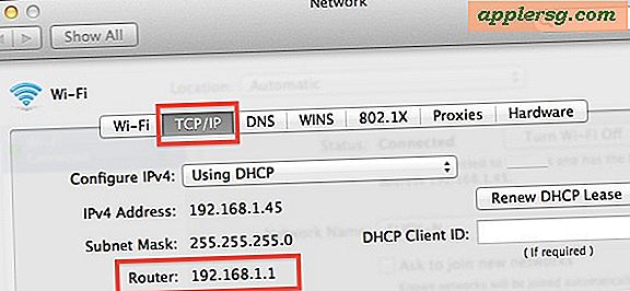 ค้นหาที่อยู่ IP ของ Router ใน Mac OS X