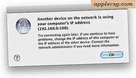 "En annan enhet på nätverket använder datorns IP-adress" Mac Error Fix