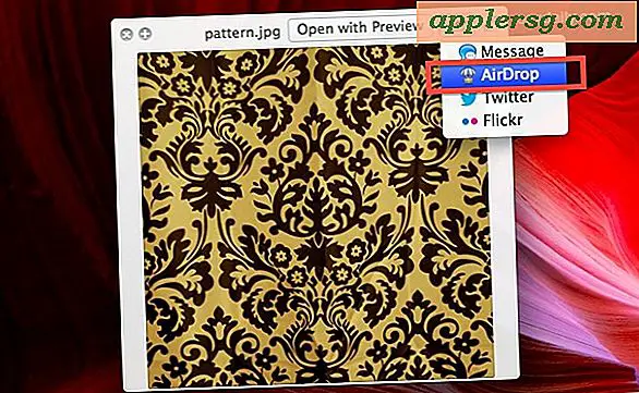 AirDrop Enhver fil fra Quick Look i Mac OS X