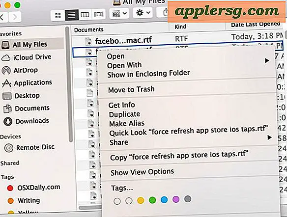 เปิดโฟลเดอร์ Enclosing Folder จาก All My Files ใน OS X