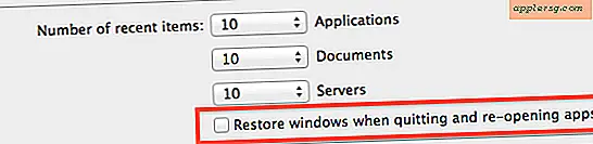 Deaktiver Resume & App Window Restore Fullstendig i Mac OS X Lion & Mountain Lion