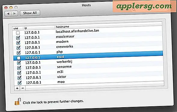 Rediger nemt værtsfil i Mac OS X fra en præferencepanel