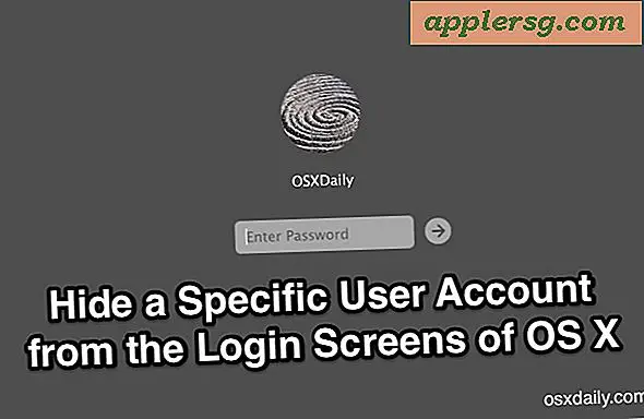 Hoe een specifiek gebruikersaccount te verbergen in aanmeldingsschermen van Mac OS X