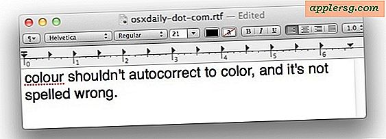 Taalprioriteit instellen in Mac OS X Lion Auto Correct om onnauwkeurige correcties te voorkomen, zoals "Kleur" in "Kleur"