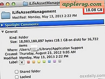 Administrer dine egne iPhone-fotos?  Slet iLifeAssetManagement for at gendanne tabt diskplads i Mac OS X
