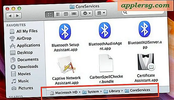 Toon de Padsbalk in Mac OS X om beter te werken in het Finder-bestandssysteem