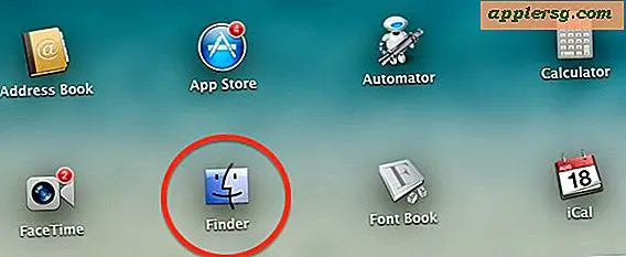 Öppna Mac OS X Finder från LaunchPad
