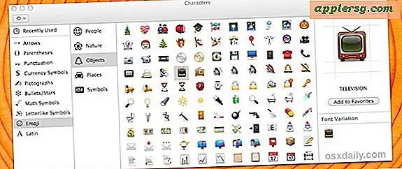 Schakel een Emoji & speciaal tekenmenu-item voor snelle toegang in Mac OS X in