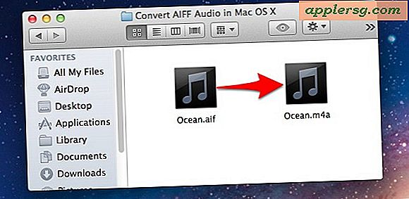 แปลง AIFF ไปยัง M4A โดยตรงใน Mac OS X ได้อย่างง่ายดายและฟรี