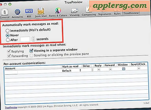 Skift Mail Apps "Marker som læs" adfærd i Mac OS X