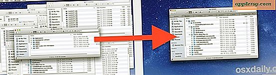 Alle vensters van Finder samenvoegen naar een venster met één tab in Mac OS X
