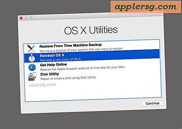 Hoe OS X opnieuw te installeren op een Mac