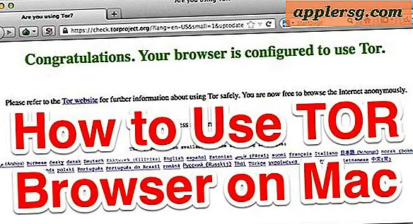 Sådan bruges Tor på Mac til at gennemse internettet og adgang blokerede hjemmesider