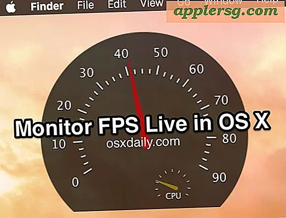 Sådan overvåger FPS (rammer per sekund) Live i Mac OS X med Quartz Debug