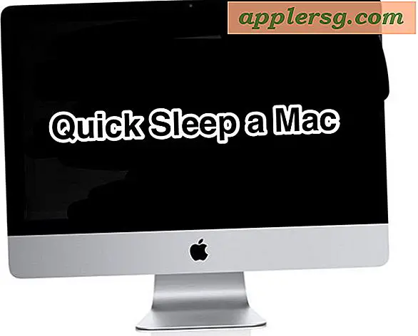 Sove hurtigt din Mac fra et eksternt tastatur