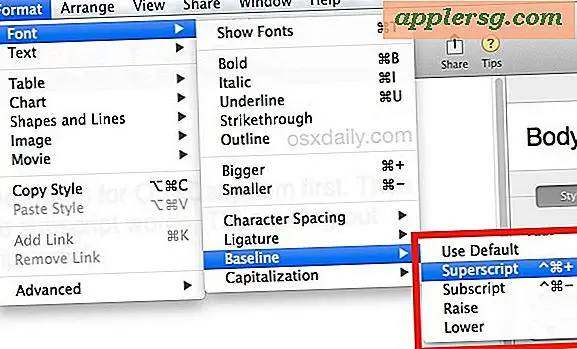 Cara Mengetik Teks Superskrip & Subskrip di Halaman untuk Mac OS X