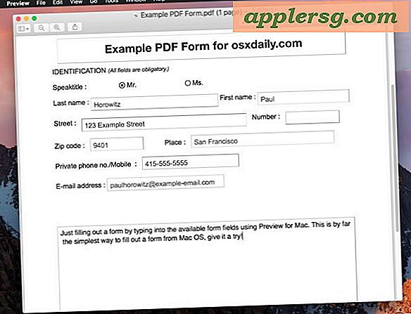 Sådan udfyldes PDF-formularer og -dokumenter på Mac