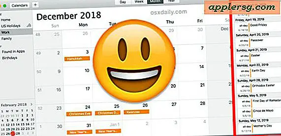Come mostrare un elenco di tutti gli eventi del calendario su Mac