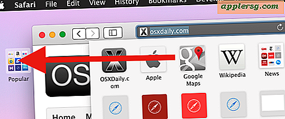 Stavning Savant Stat Flyt eller fjern ikoner fra Safari Bogmærke Menu i OS X