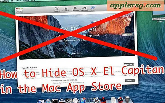 Comment cacher OS X El Capitan dans le Mac App Store