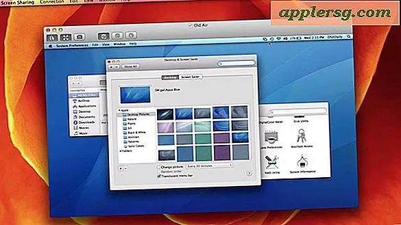 Remote Control Ein Mac mit Bildschirmfreigabe in Mac OS X